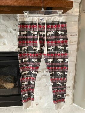 Lazy One Women’s Moose Fair Isle Pajama Bottoms